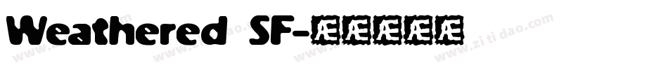 Weathered SF字体转换
